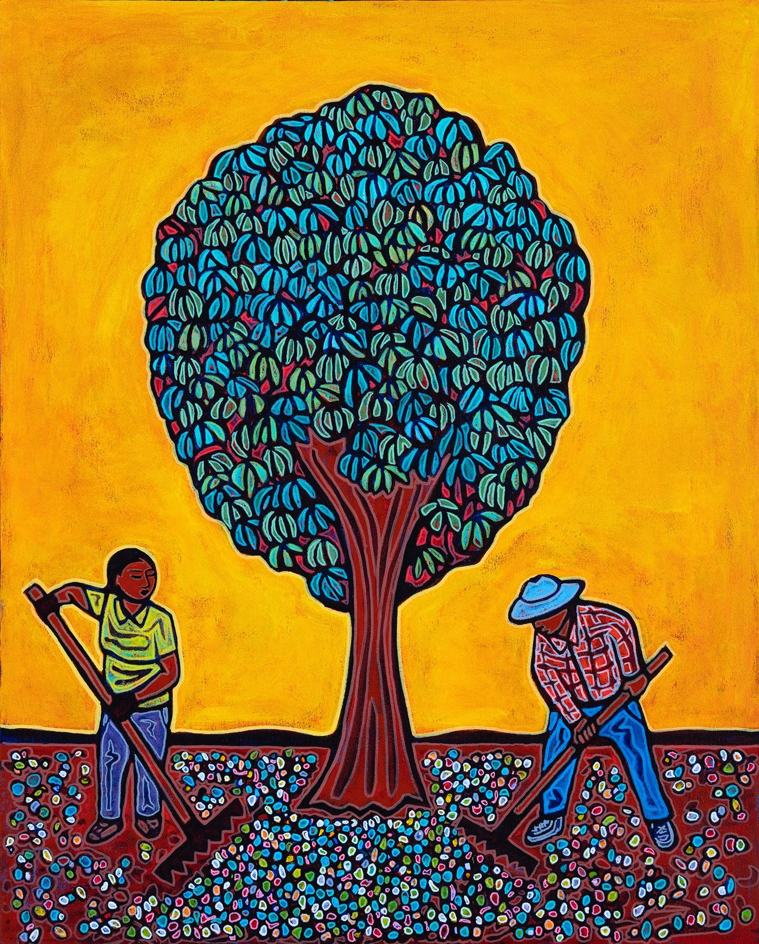 compost, 2026, acrylics and enamels on canvas, 24x30%22.jpg