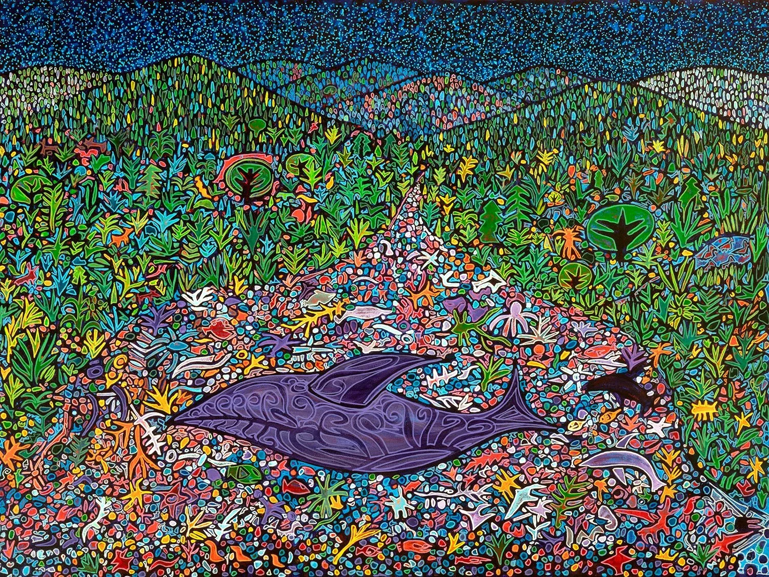 atmospheric river, 2024, acrylics and enamels on canvas, 48x36%22.jpg