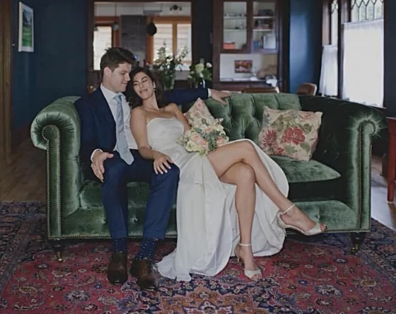 This couple felt a Boho style interior represented their free-spirits and casual elegance. One look at this living room and you can tell these individuals are classy yet fun! Photo credit : Terra Lange Photography.