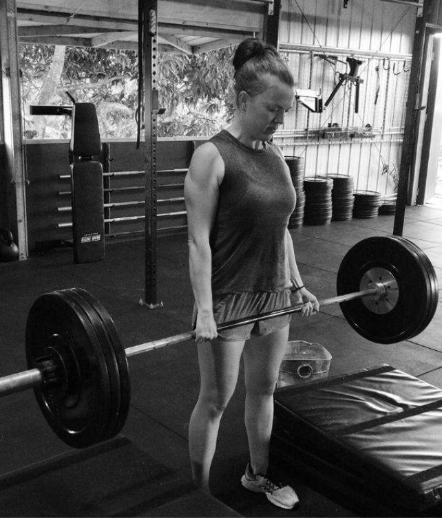 Lacey Nailing the deadlifts, look at those arms.