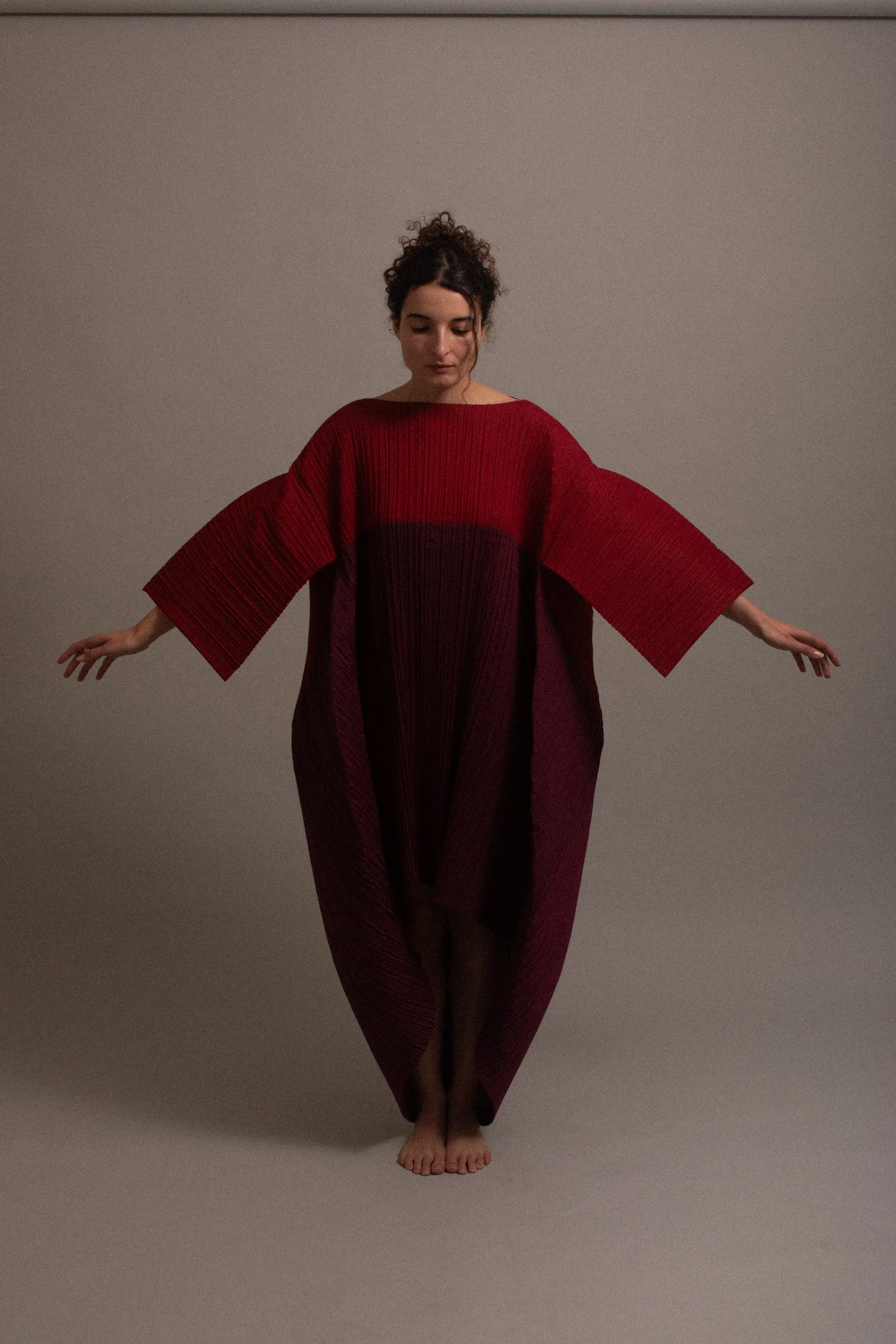 Issey Miyake Rhythm Pleats Circle Tent Dress Spring Summer 1990