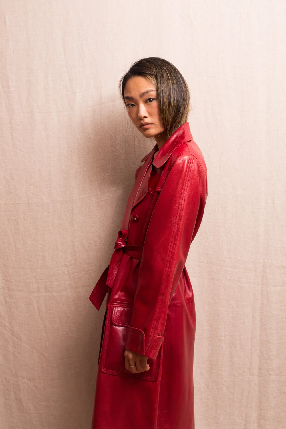 Gucci Leather Trench Coat — MIRITI VINTAGE - Main Image