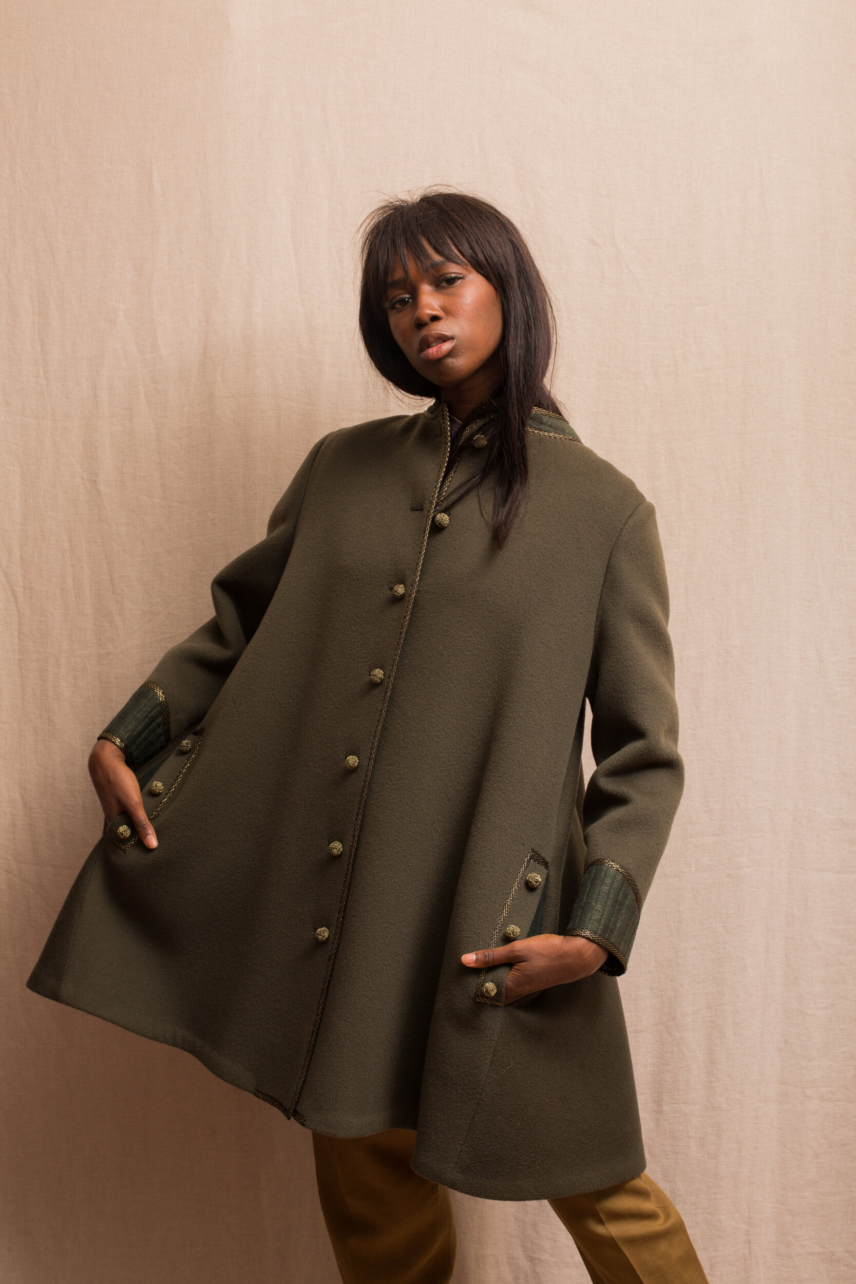 Geoffrey Beene 60s Swing Coat