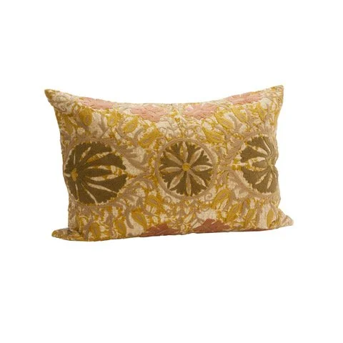Putetrekk 60x40 mustard/beige