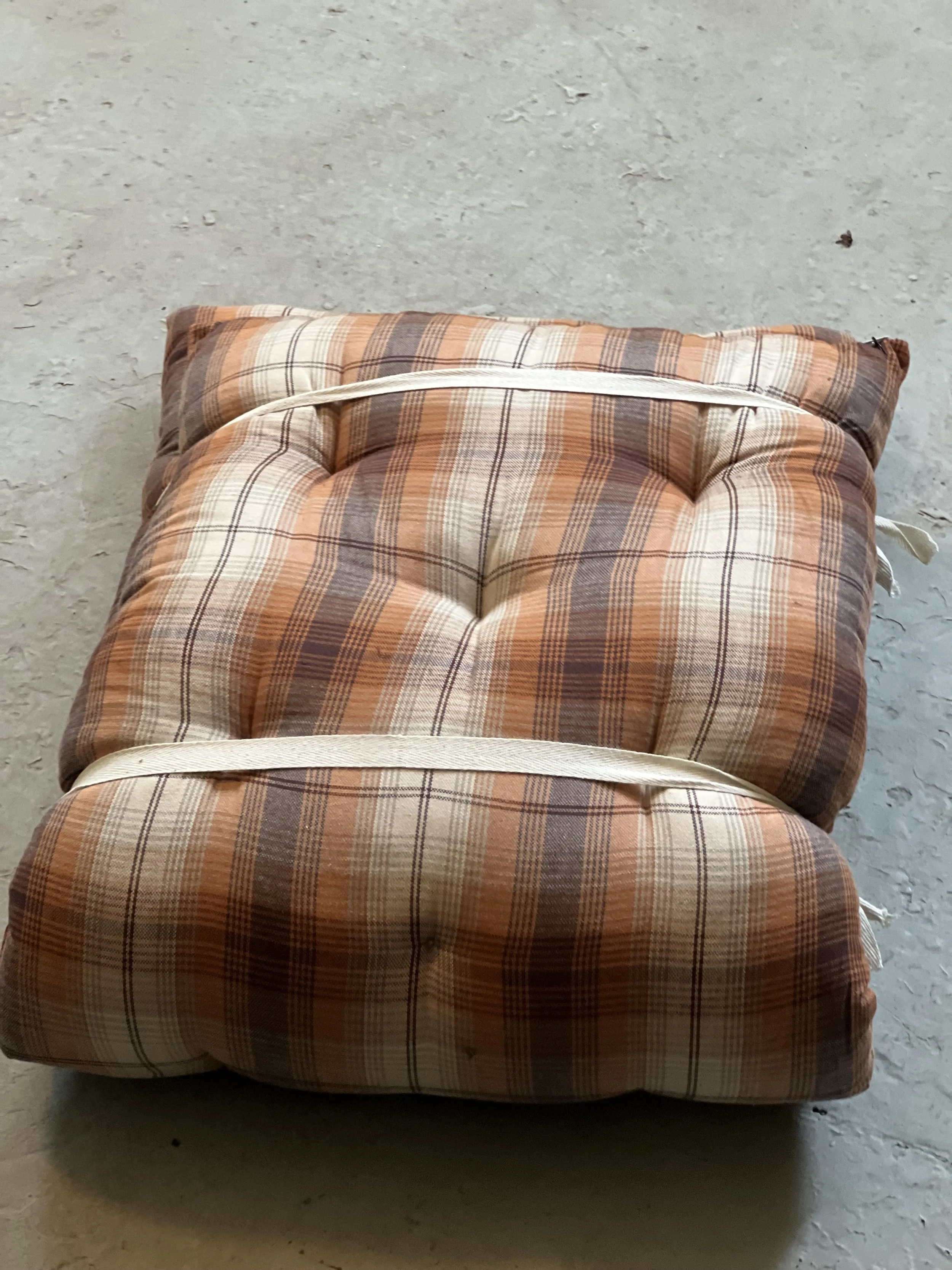 Madrass 70x180 striper brun/creme/lilla