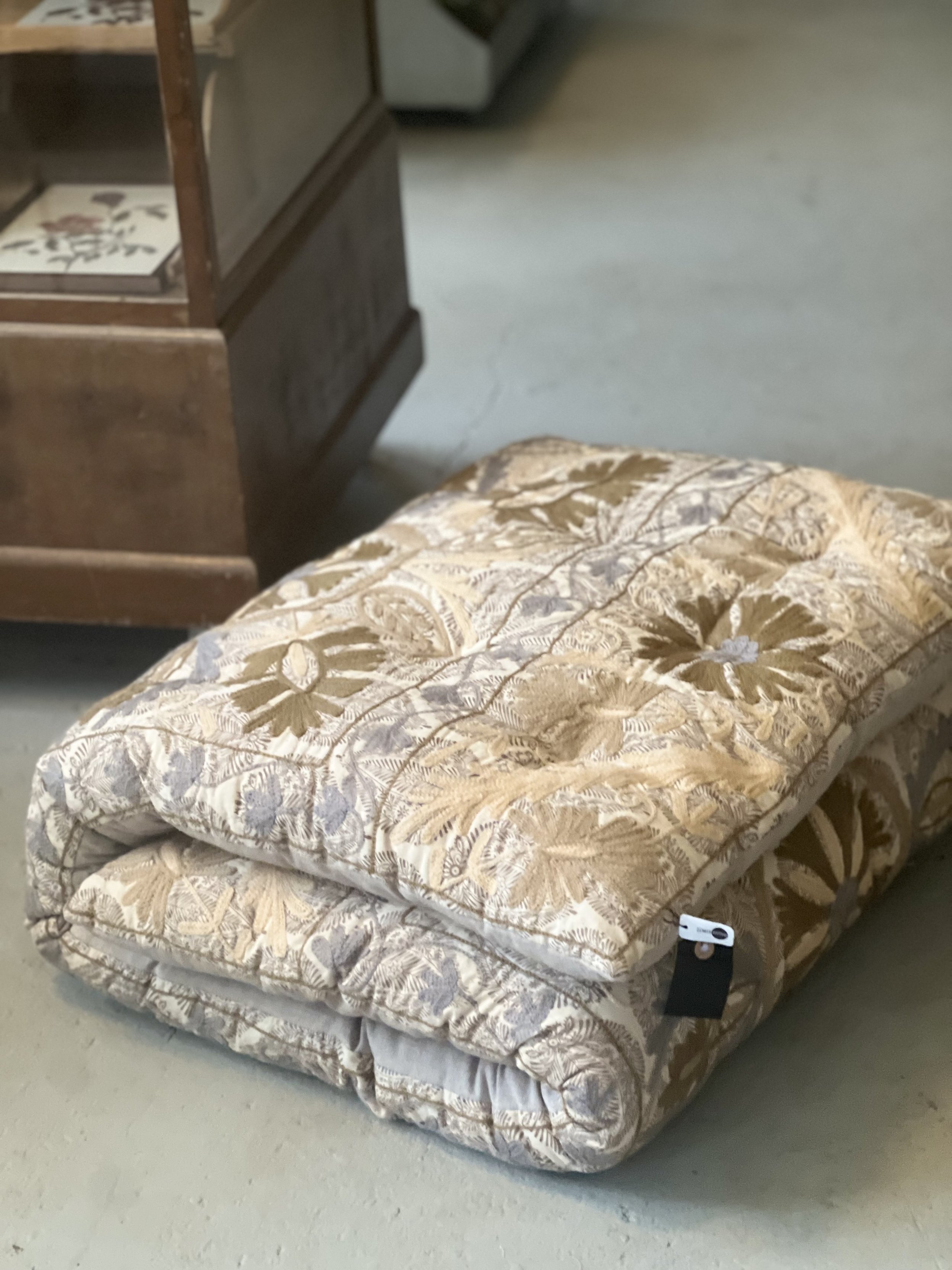 Madrass 70x180cm beige/blå