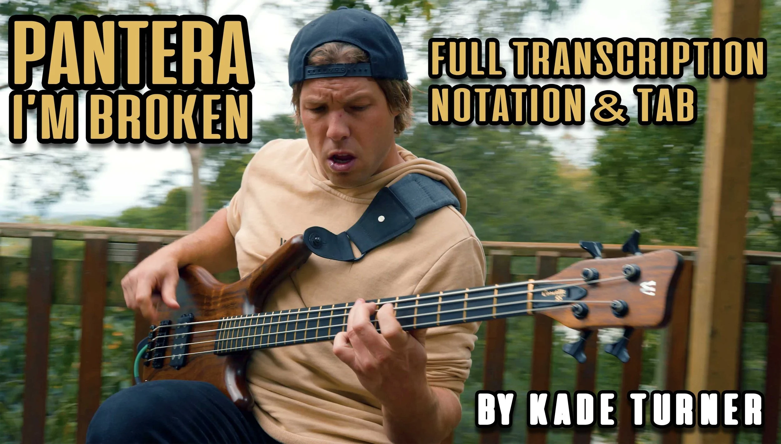 PANTERA - I'M BROKEN - KADE TURNER VERSION - FULL TRANSCRIPTION - NOTATION + TAB