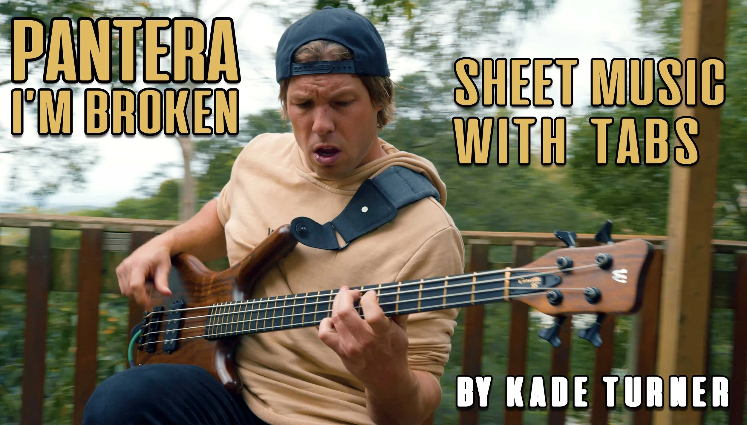 PANTERA - I'M BROKEN - KADE TURNER VERSION - SHEET MUSIC + TABS