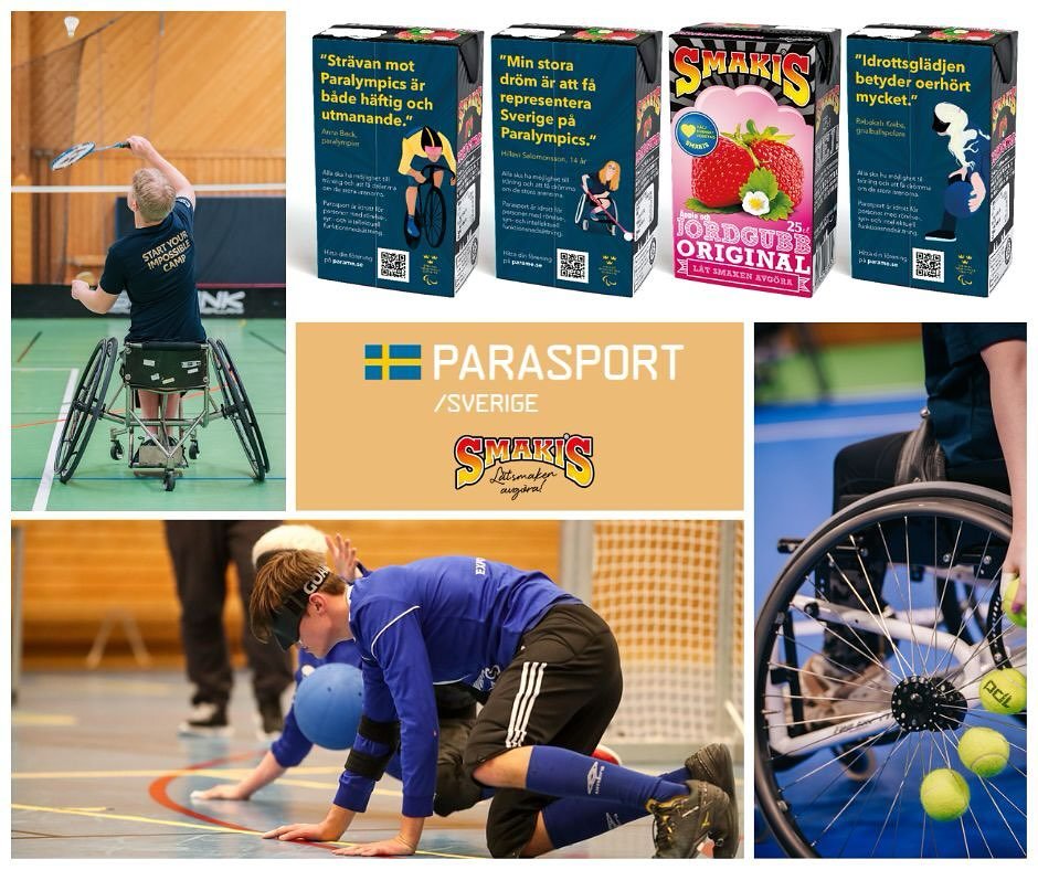 🎉 Smakis + Parasport Sverige = Sant!

Vi &auml;r stolta och glada &ouml;ver att meddela ett nytt samarbete mellan Smakis och @parasportswe Parasport Sverige &ndash; ett initiativ som kombinerar smak, samh&auml;llsengagemang och stolthet.

🧃Fr&aring