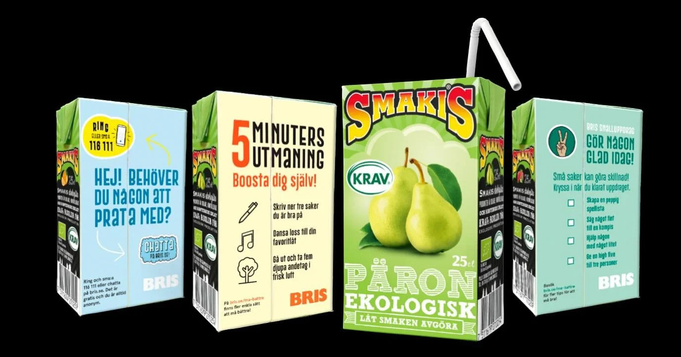 Smakis främsta sida är faktiskt vår baksida! ✨
Där hittar du alltid något viktigt – inte bara näringsinfo, utan också våra hjärteprojekt ❤️
Vi är stolta partners till @bris116111 BRIS, som