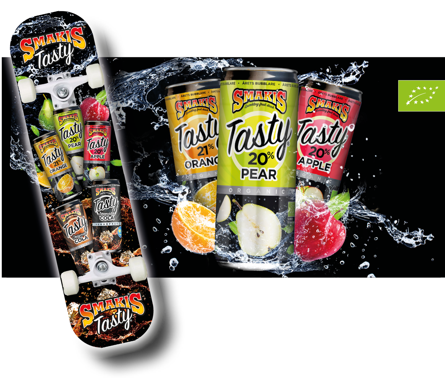 Vinn en skateboard + en hel platta Smakis Tasty!