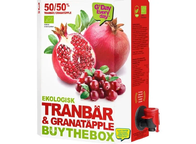 Tranbär &amp; granatäpple 3l BIB
