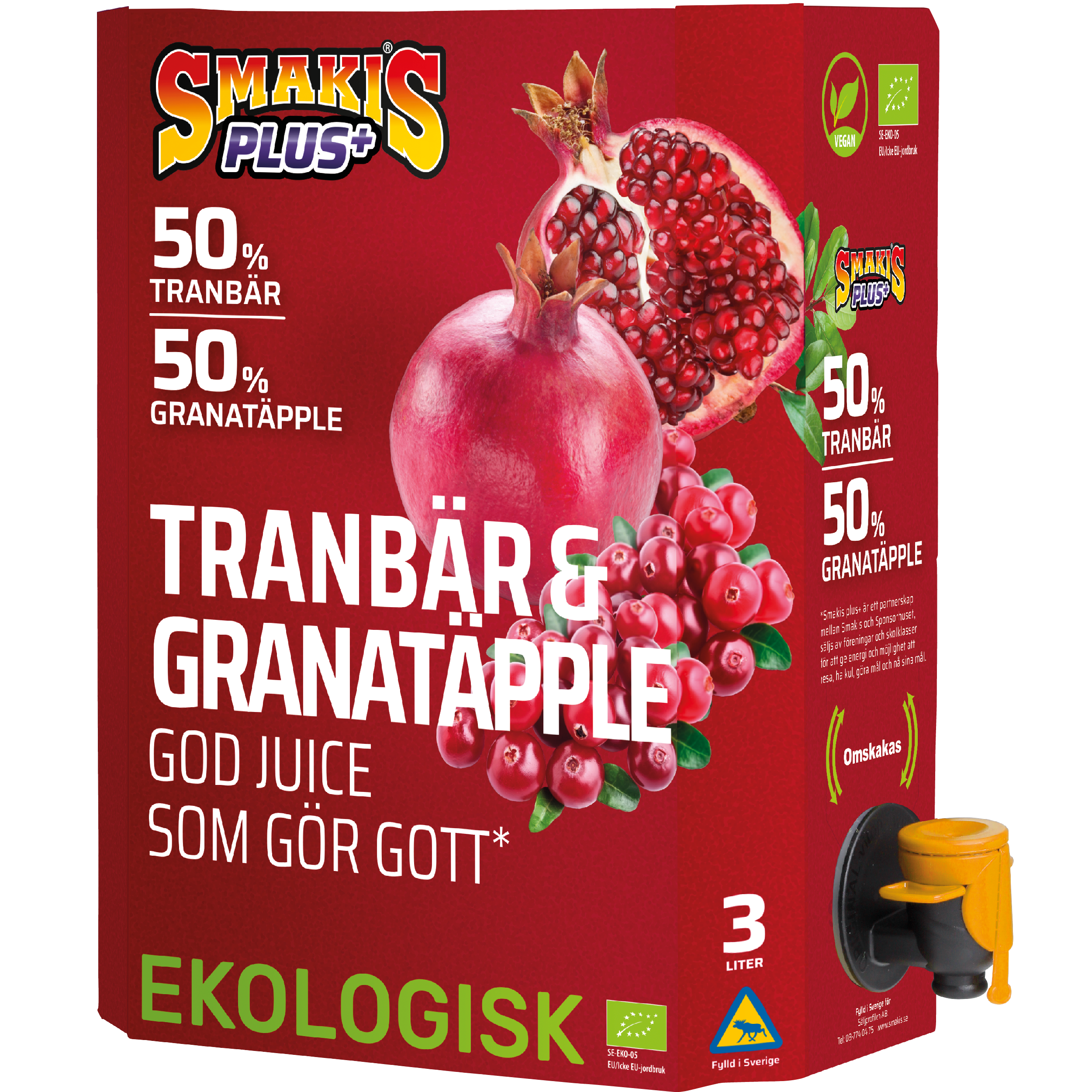 Tranbär &amp; Granatäpple EKO 3l