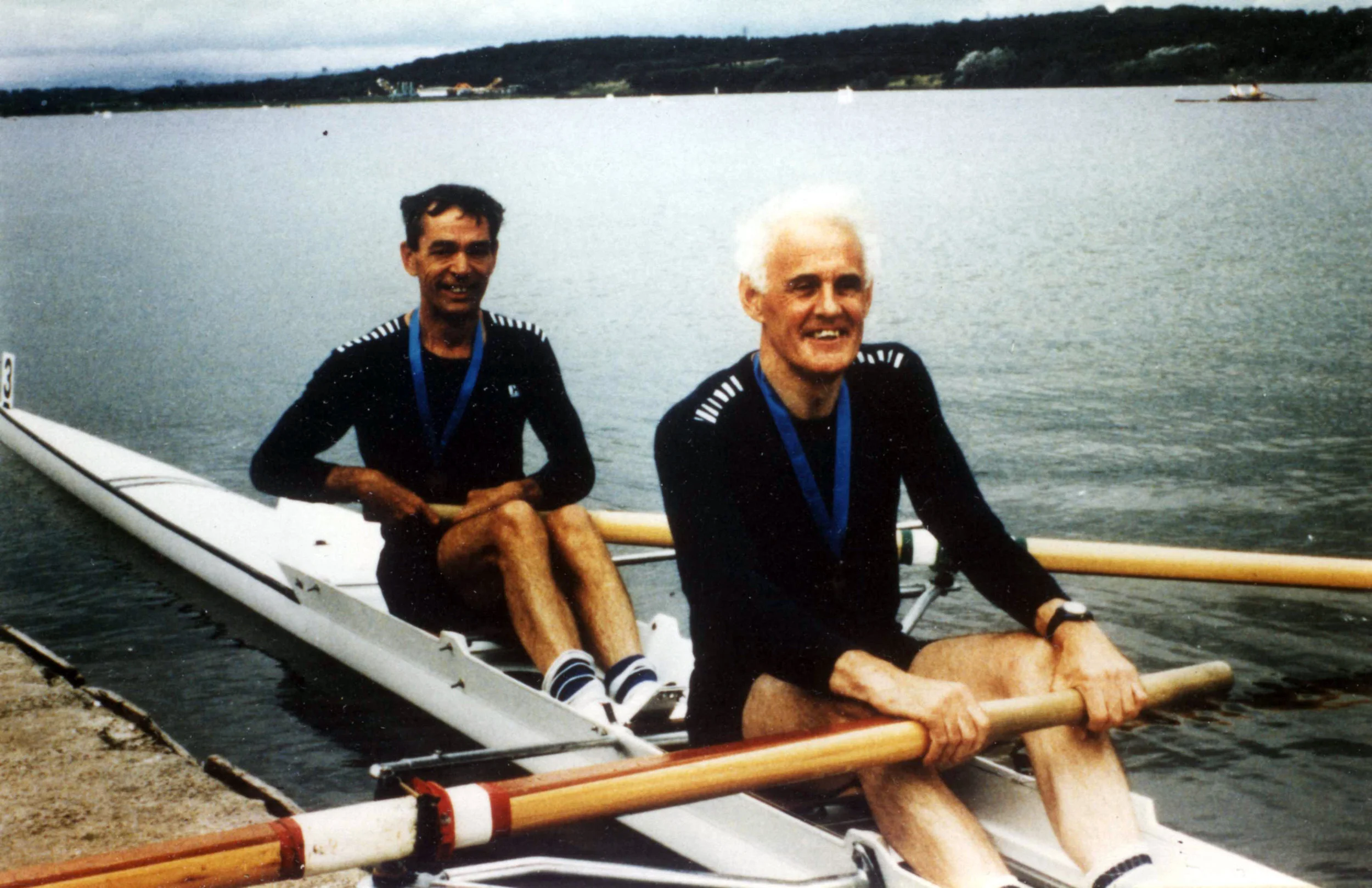 John Northridge (nearest camera) and Maurice Rayner