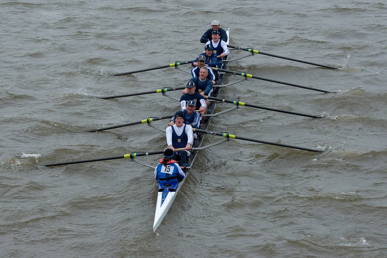 LRC Open Masters E Cox Juliette Hanford, Stroke Stuart Suckling, 7 Christopher Grainger, 6 Hugh Lonsdale, 5 Whit Mason, 4 Luis Orozco, 3 Tim Hanford, 2 Ben Phillips, Bow Tom Blackett