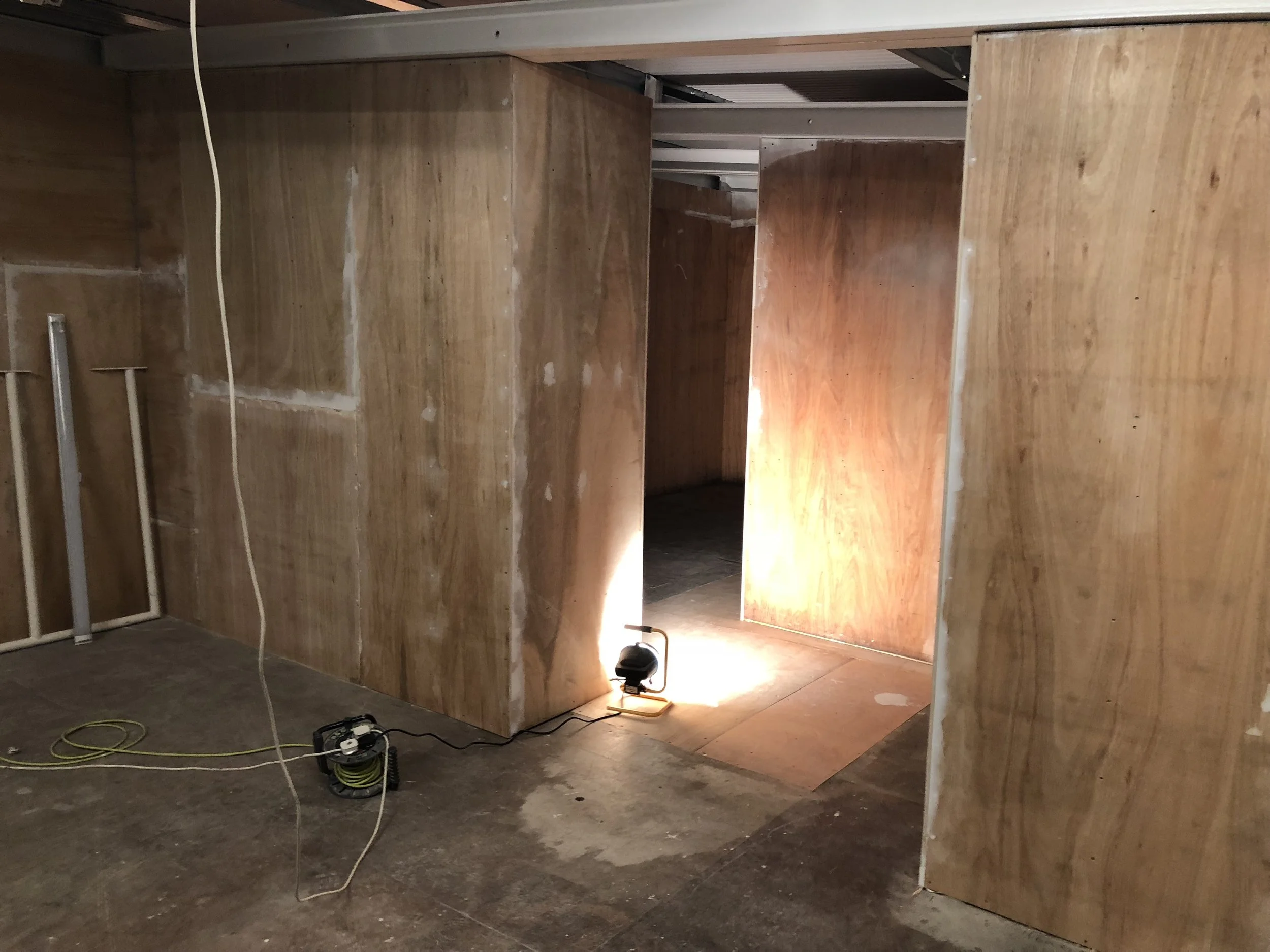 The entrance to the new men’s showers…