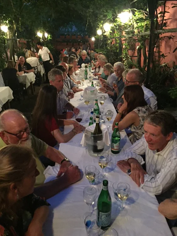 Dinner at Antica Locanda Montin on the eve of the Vogalonga.