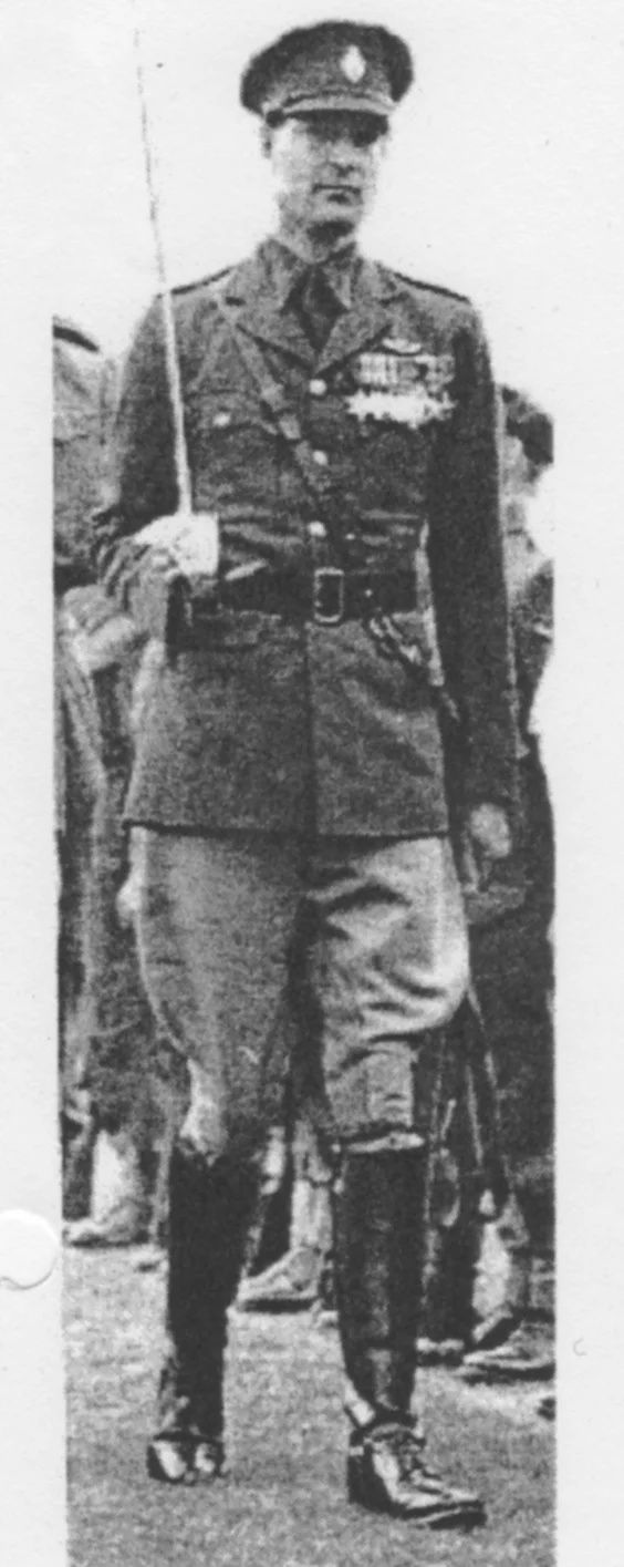 John Marsden in military splendour.