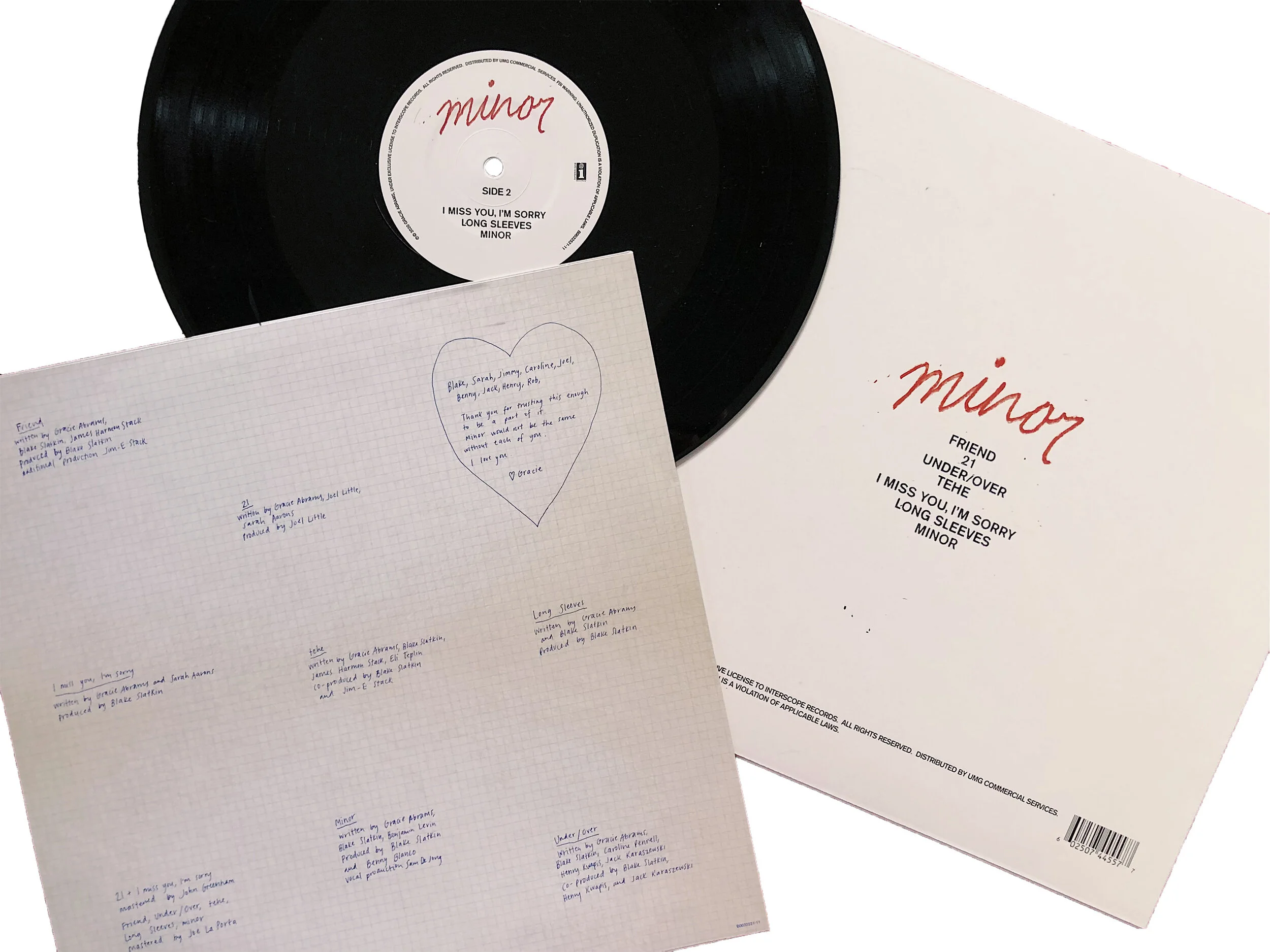 新品未開封】Gracie abrams レコード minor Vinyl 【公式ショッピング 