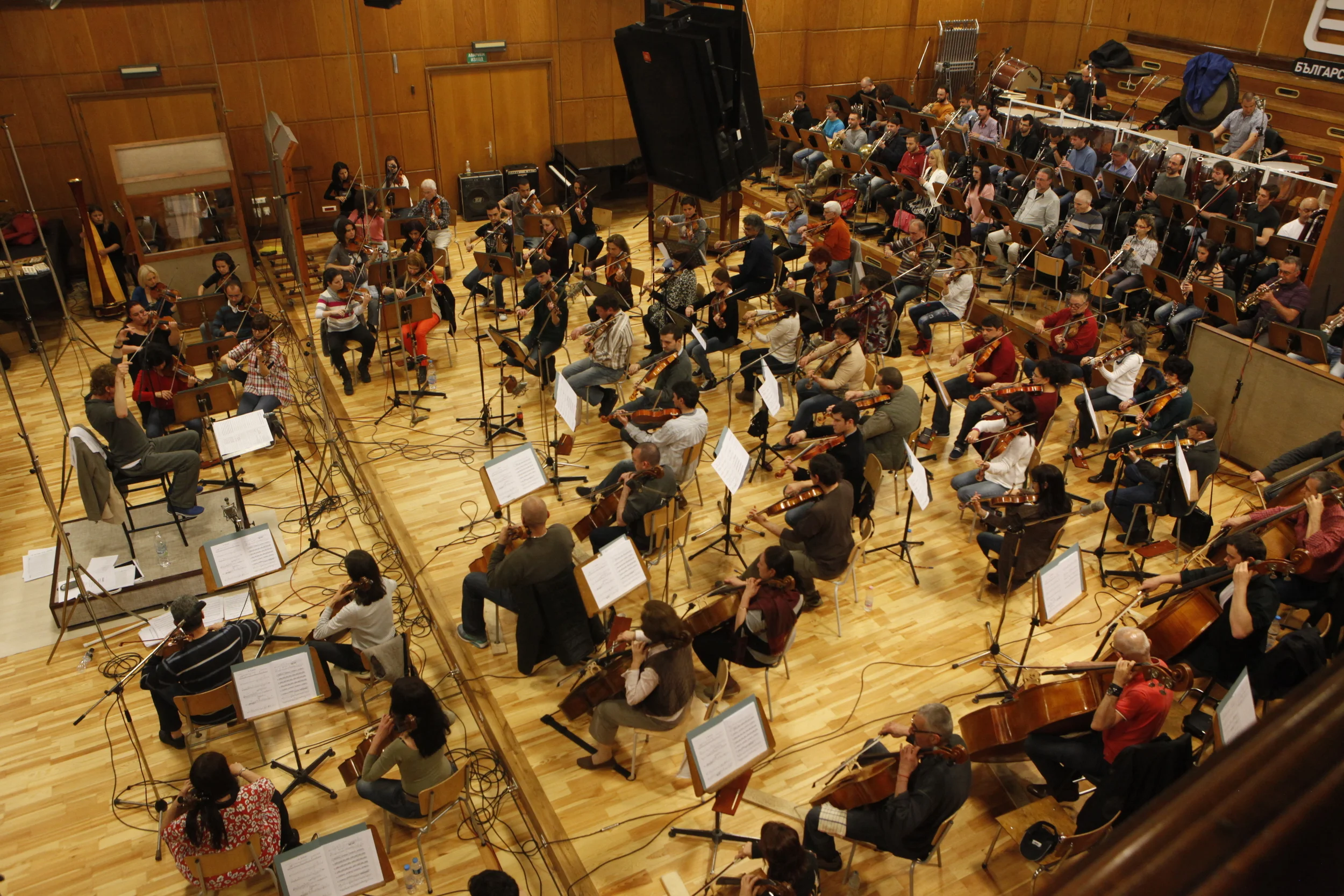 110 Piece Orchestral Recording at BNR Studios, Bulgaria