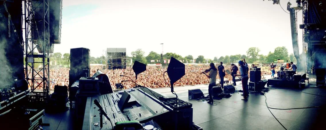 Performing at Slane Castle with Ham Sandwich Band