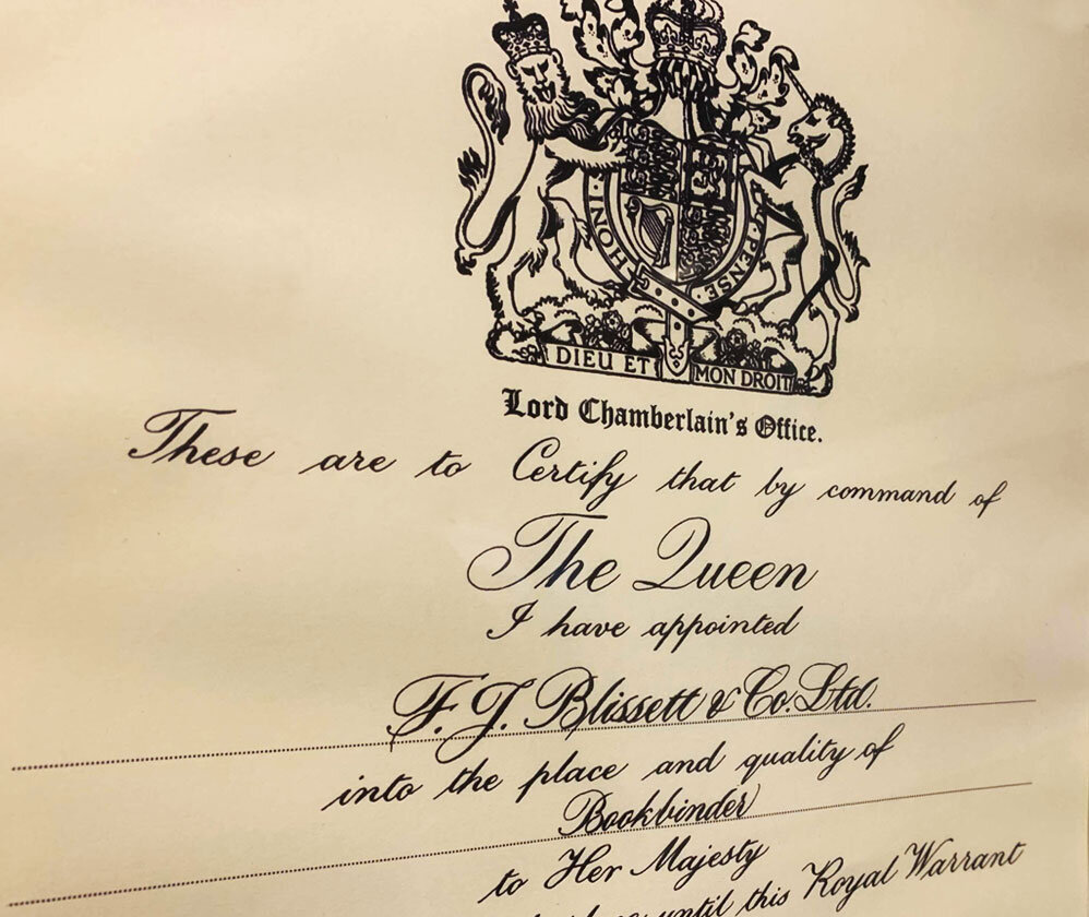 Royal Warrant — Welcome to Blissetts