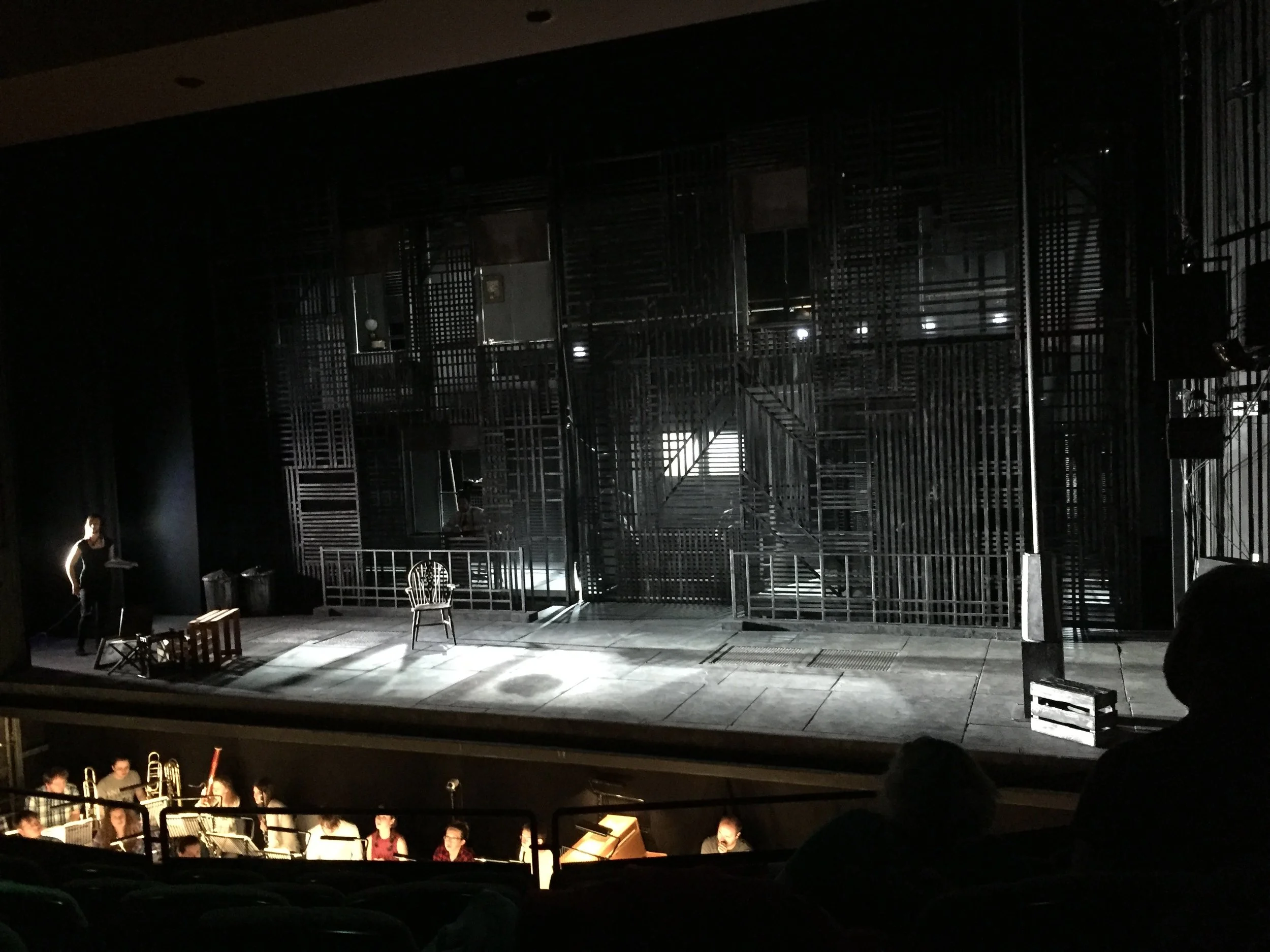  Scenic Art  For ‘Street Scene’ at Sherman Theatre, RWCMD, 2017  Designed by Emily Bates 
