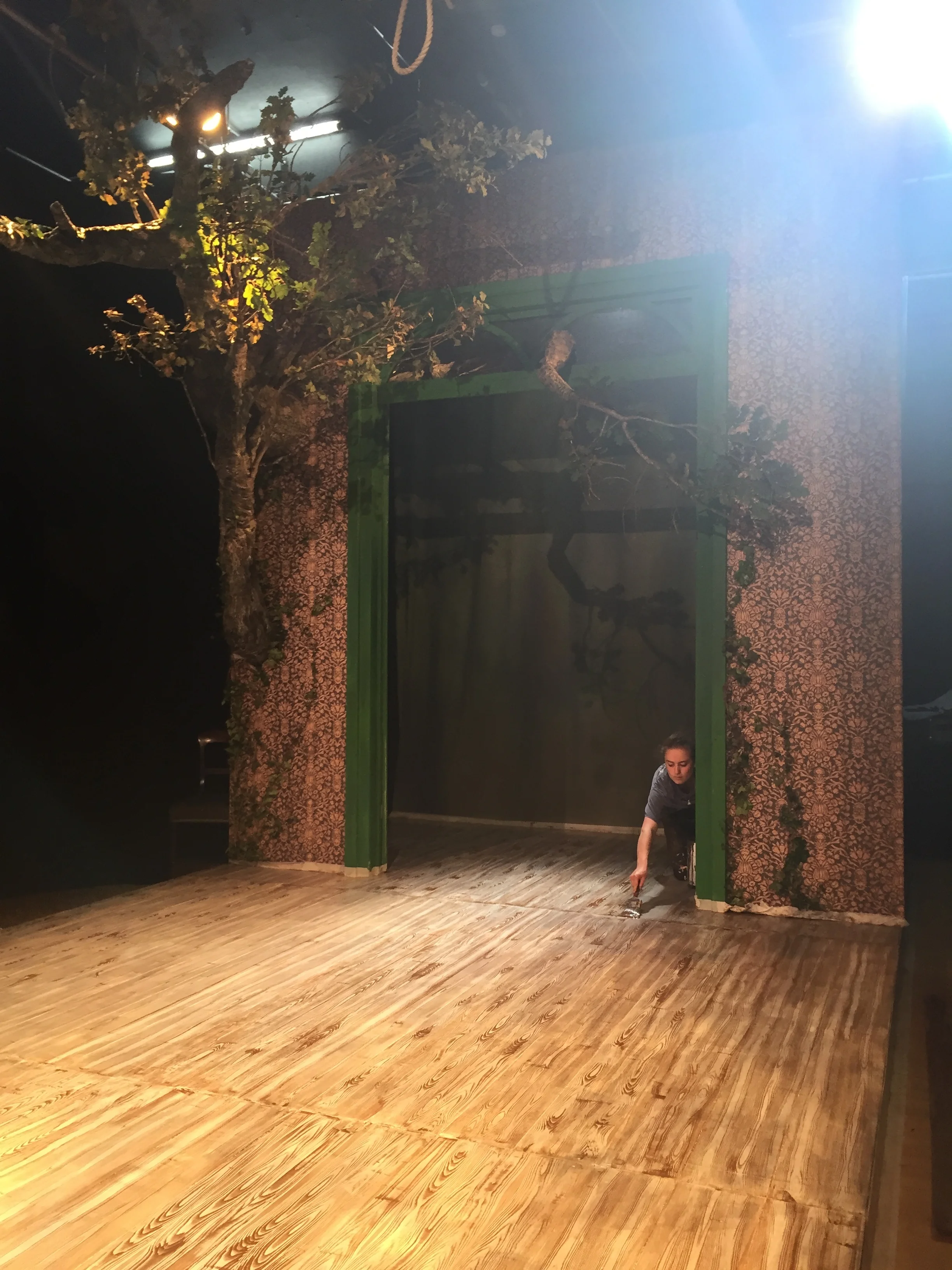  Scenic Art Assistant  For ‘Three Days in the Country’ at Chapter Arts Theatre, RWCMD, 2017  Designed by Sandra Gustafsson 
