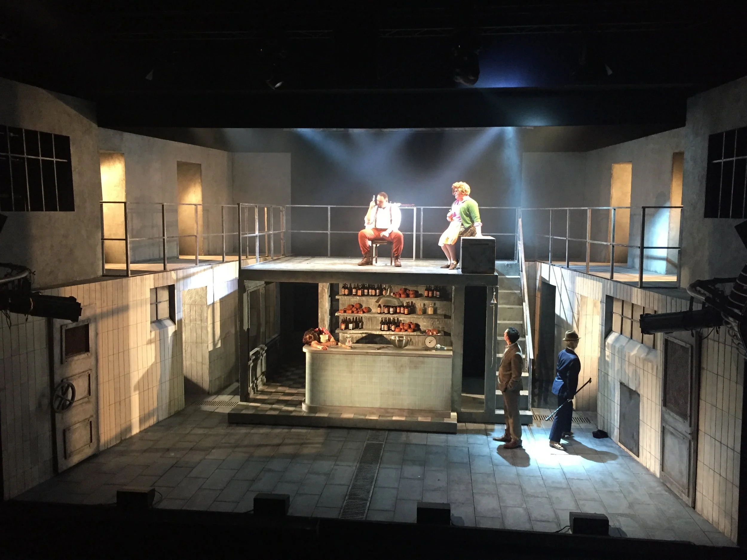  Scenic Art Assistant  For ‘Sweeney Todd’ at RWCMD, 2017  Designed by Diogo Pereira 
