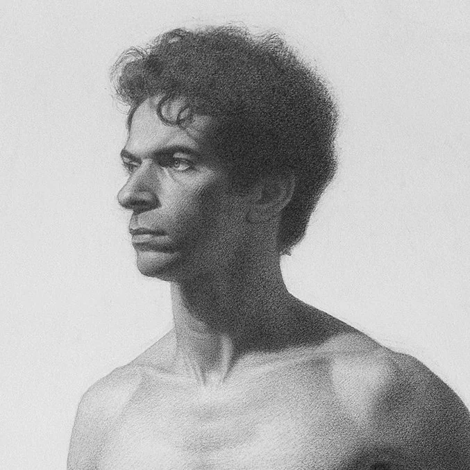 2021 Graphite Study - Figure Drawing - Enrico Cecini (Detail)