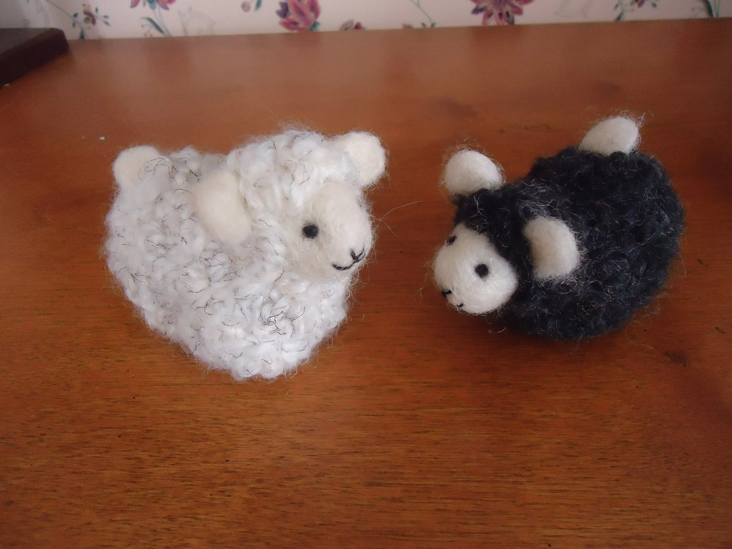 Needlefelted Sheep for the Nativity Set