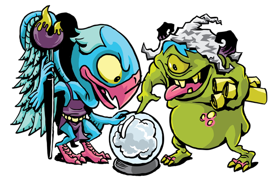 Commission - Warhammer Weekly Logo &amp; Caricatures