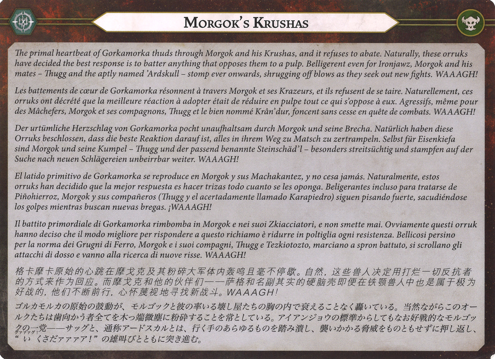 Morgok's Krushas — The Mortal Realms