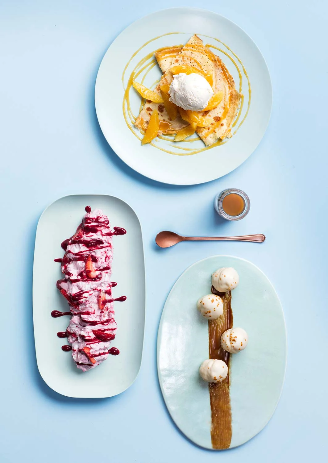 Food styling for delicious dessert imagery