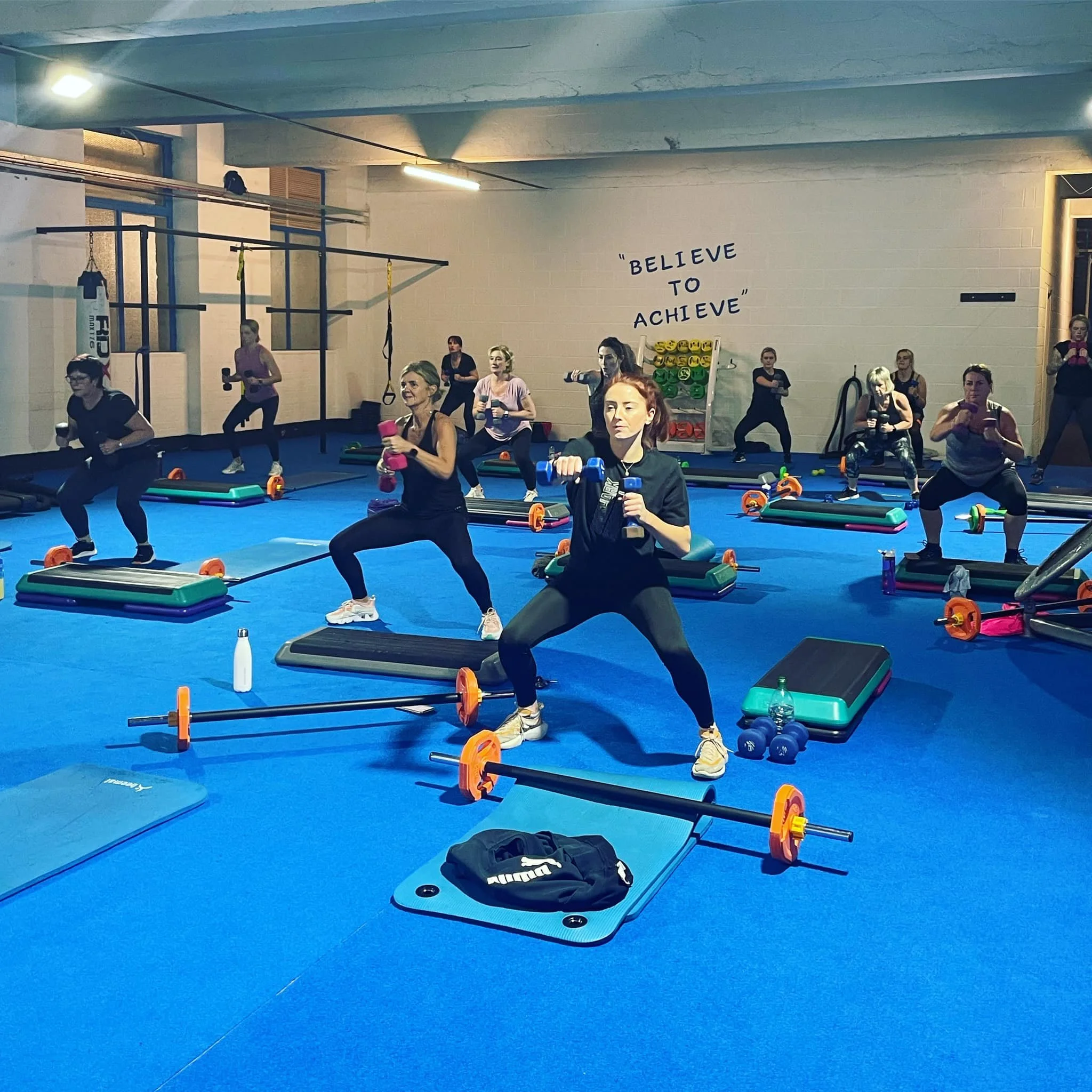 Gallery of live class photos, gym shots and our live social media feed