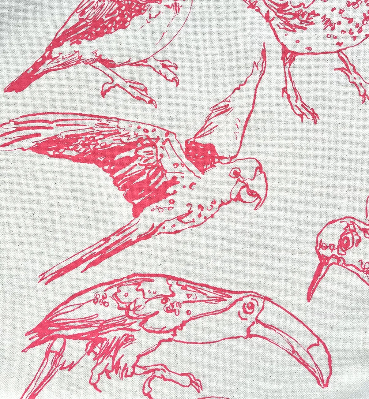 Exotic Birds Tea-towel, detail square.jpg