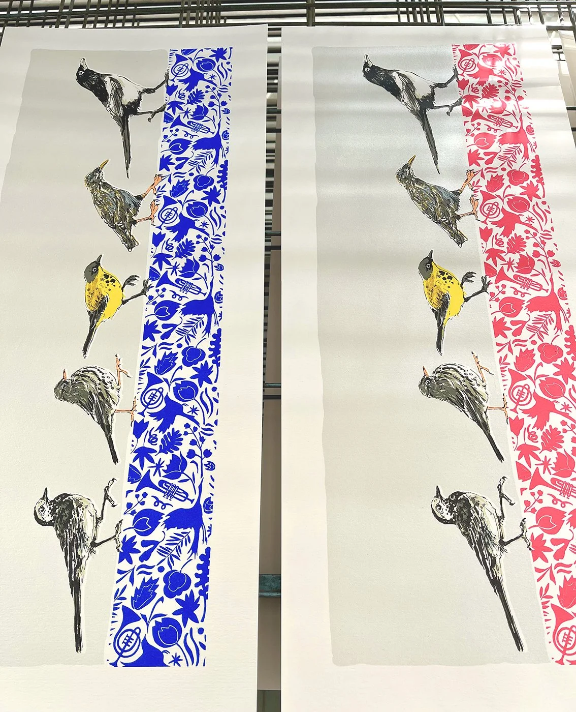 Strutting their Stuff both on rack.jpg