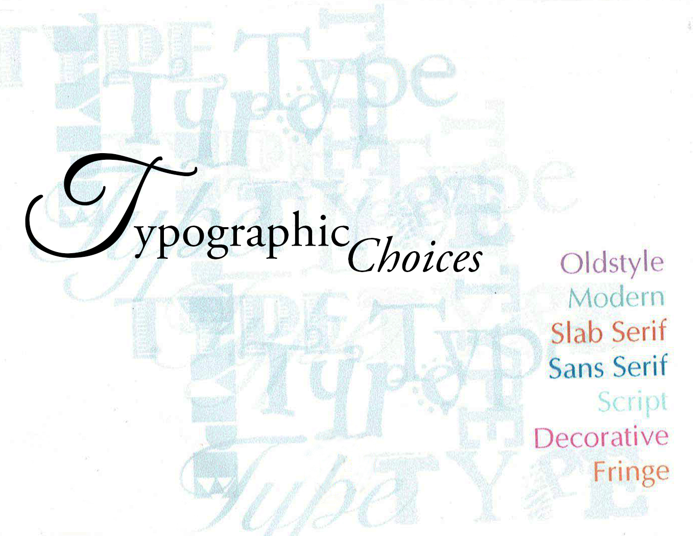 Typographic Choices