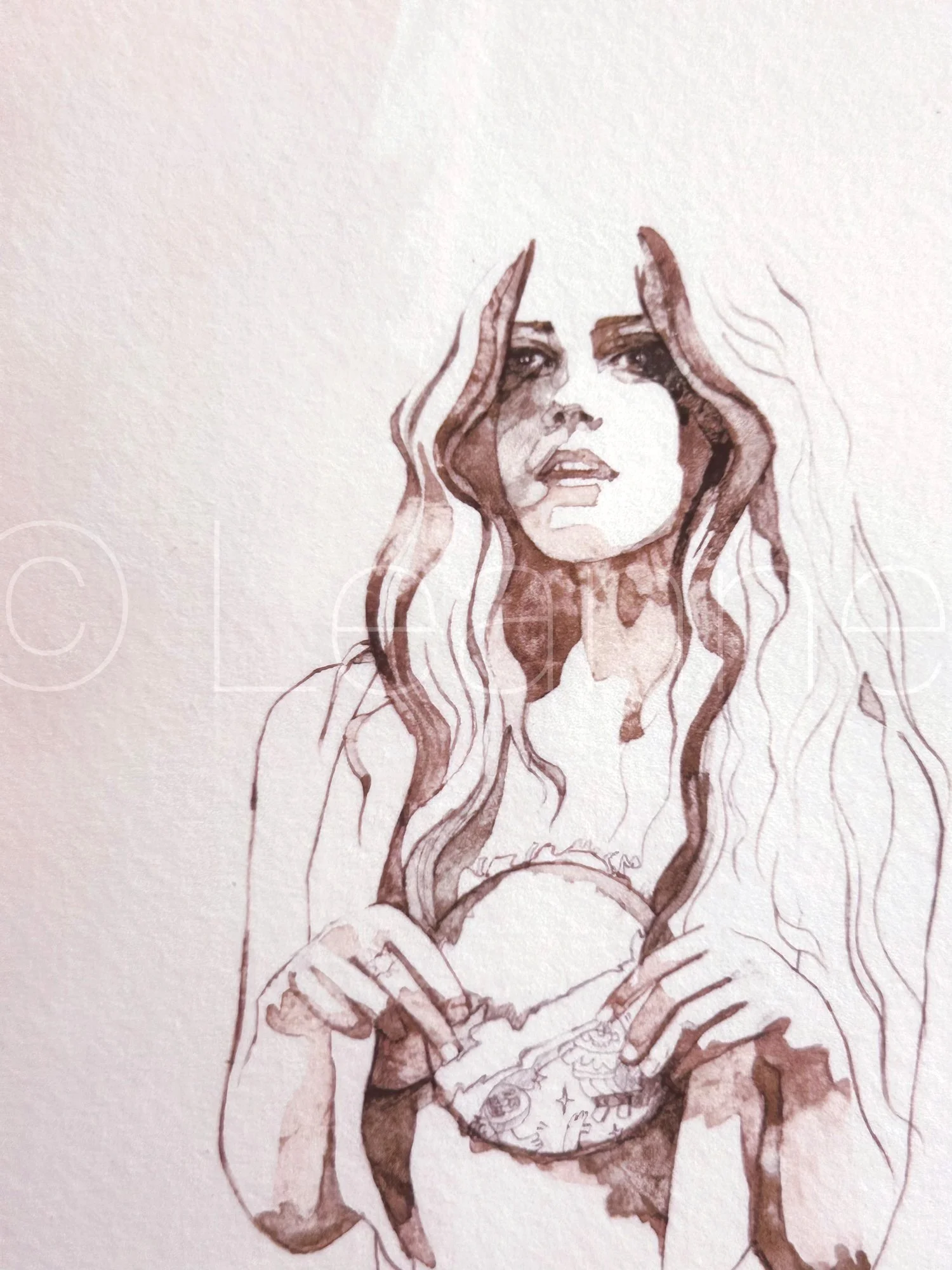 A5 signed sample print "Patty"