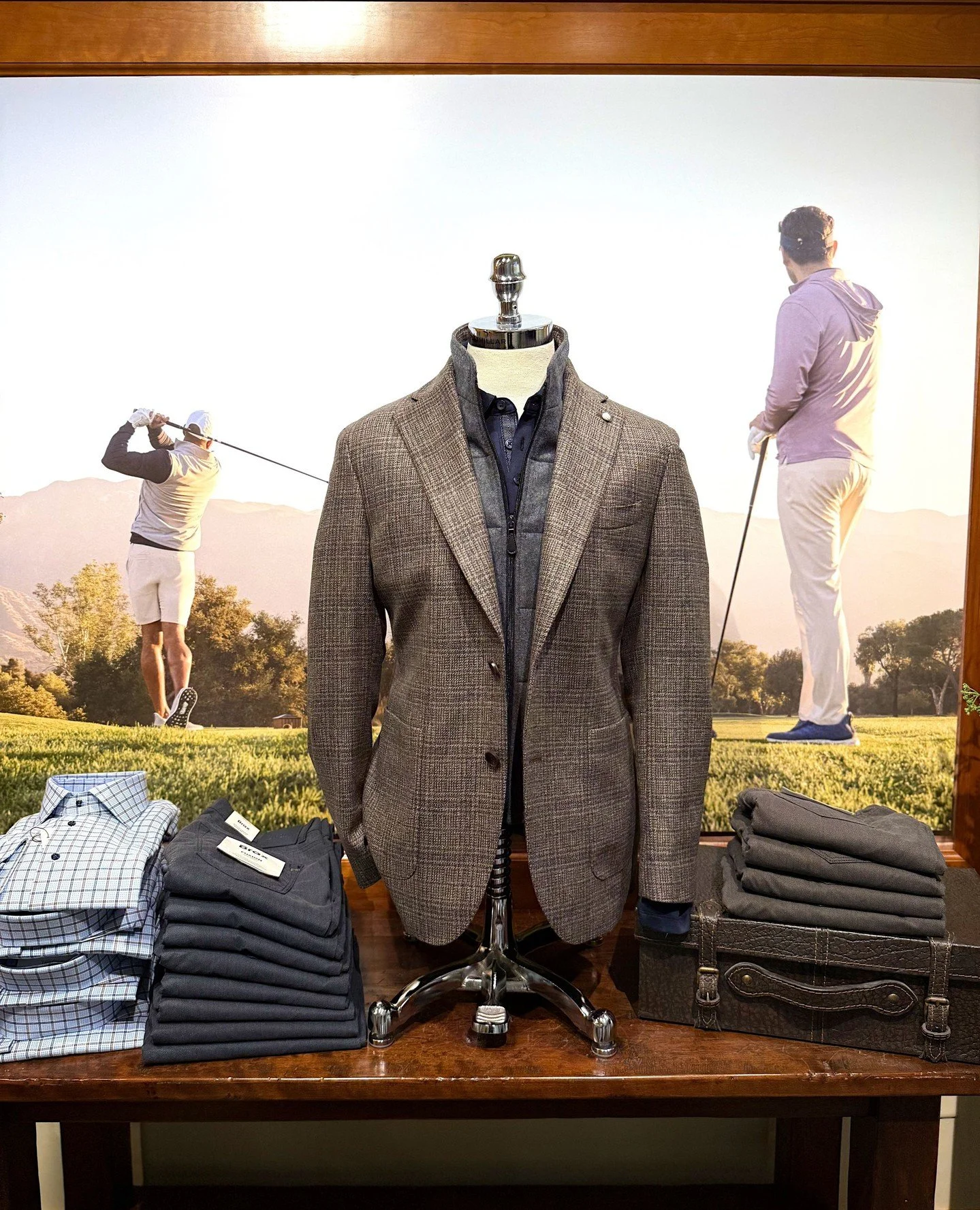 As cooler weather approaches, our dapper friends at @twilledina have the sweaters, slacks and sport coats you need to stay stylish all season long! 👔⁠
Stop by this week to explore their latest fall and winter collections&mdash;perfect for keeping wa