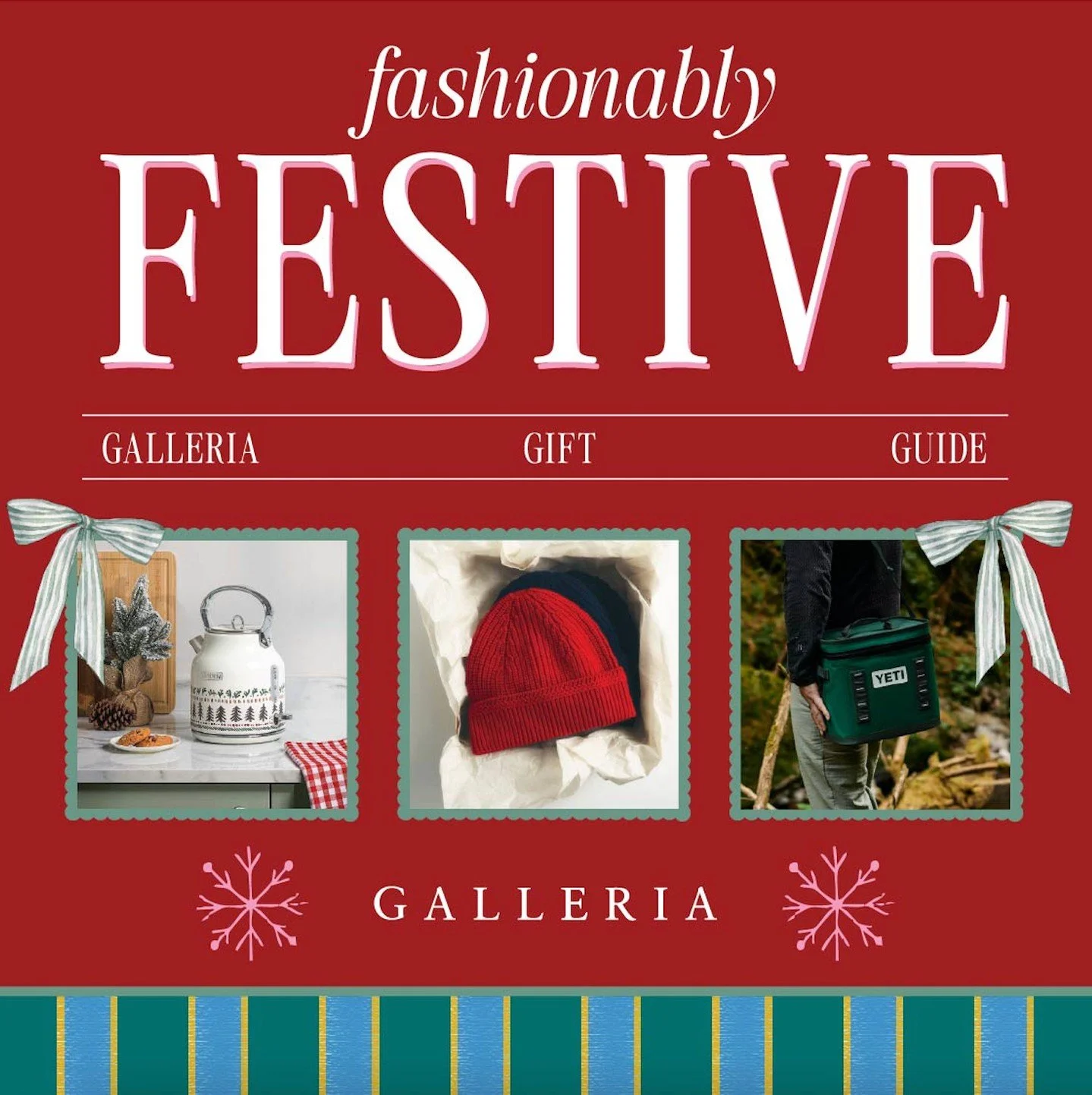 The Galleria Gift Guide is here&mdash;just in time to make your holiday season Fashionably Festive! 🎁 This curated collection of timeless gifts for her, him and the home are sure to surprise and delight anyone on your list. Tap the link in bio to ex
