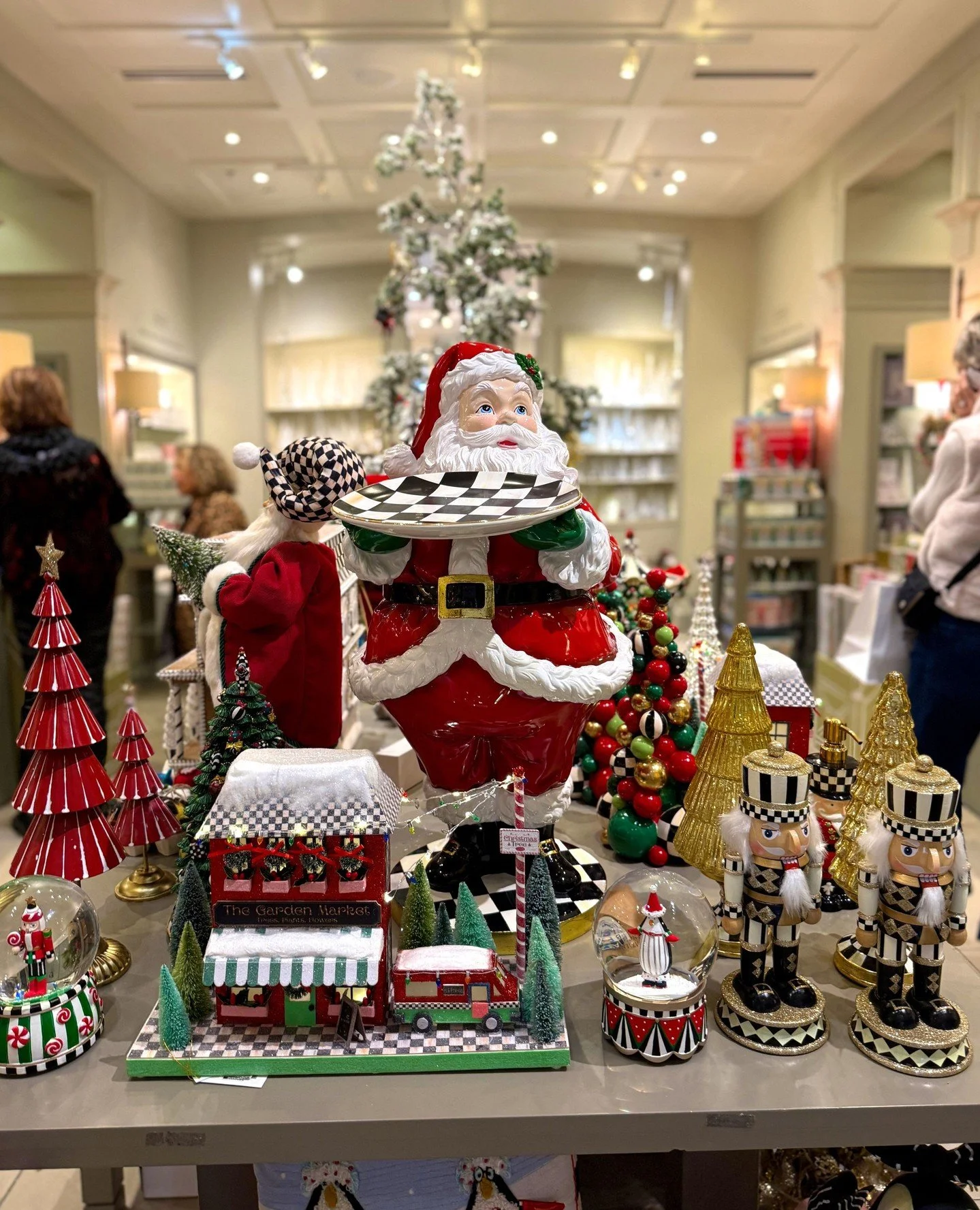 Santas are on parade at @ampersandgalleria! 🎅 Discover the whimsical charm of @mackenziechilds' holiday d&eacute;cor and let the festive spirit (and Santa's sleigh!) lead the way. Visit this week to explore the full collection!⁠