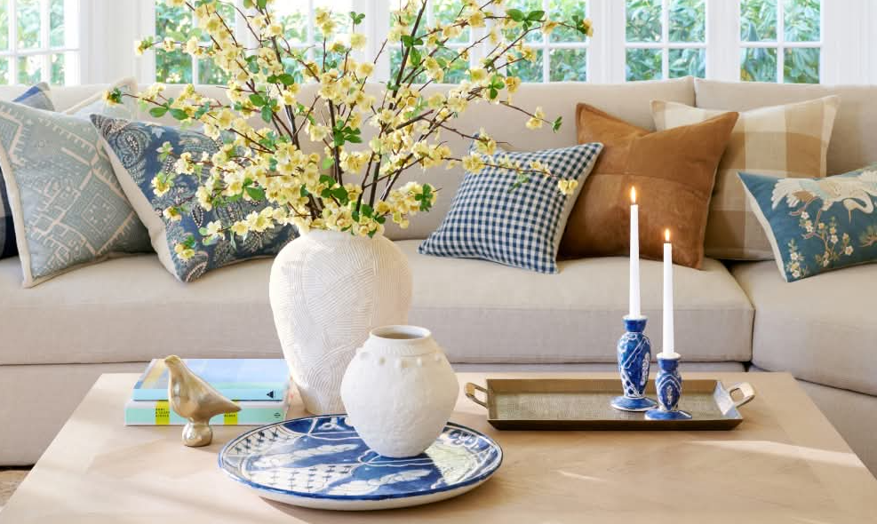 POTTERY BARN | Easy Living Room Decorating