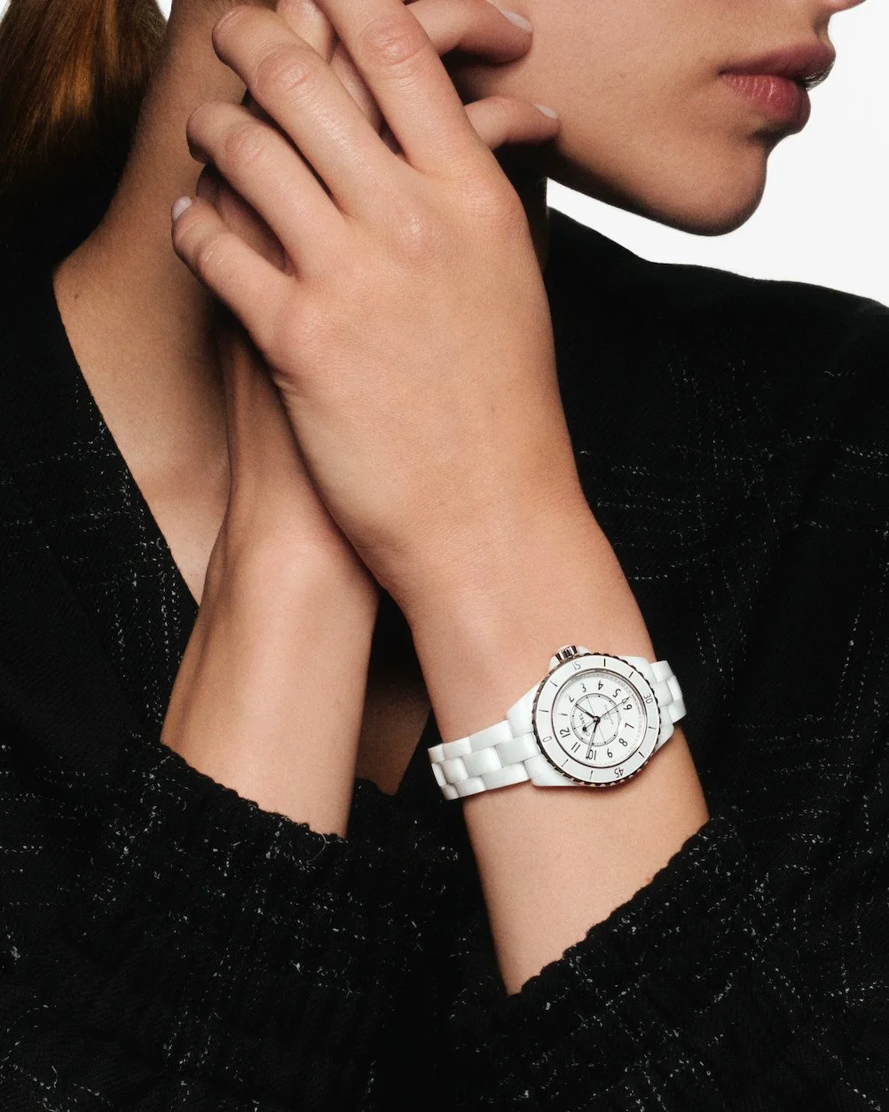 Mark the moment this Mother's Day with a timeless piece she'll treasure for years to come. ✨ Explore @jbhudsonjewelers' curated collection of @chanelofficial watches, including the dazzling J12 Caliber in white ceramic. Discover this stunning watch a