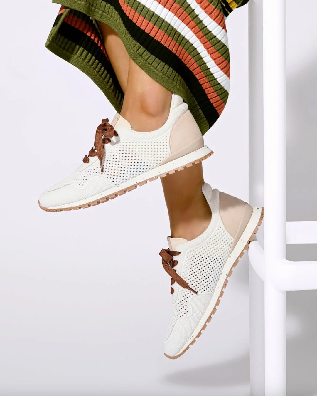 Meet your new summer staple: Vanelli&rsquo;s Faye. 👟 With mixed textures, tonal contrast and an effortless silhouette, it's the lightweight (and undeniably stylish) sneaker your warm-weather wardrobe has been waiting for! Now available at @marmishoe