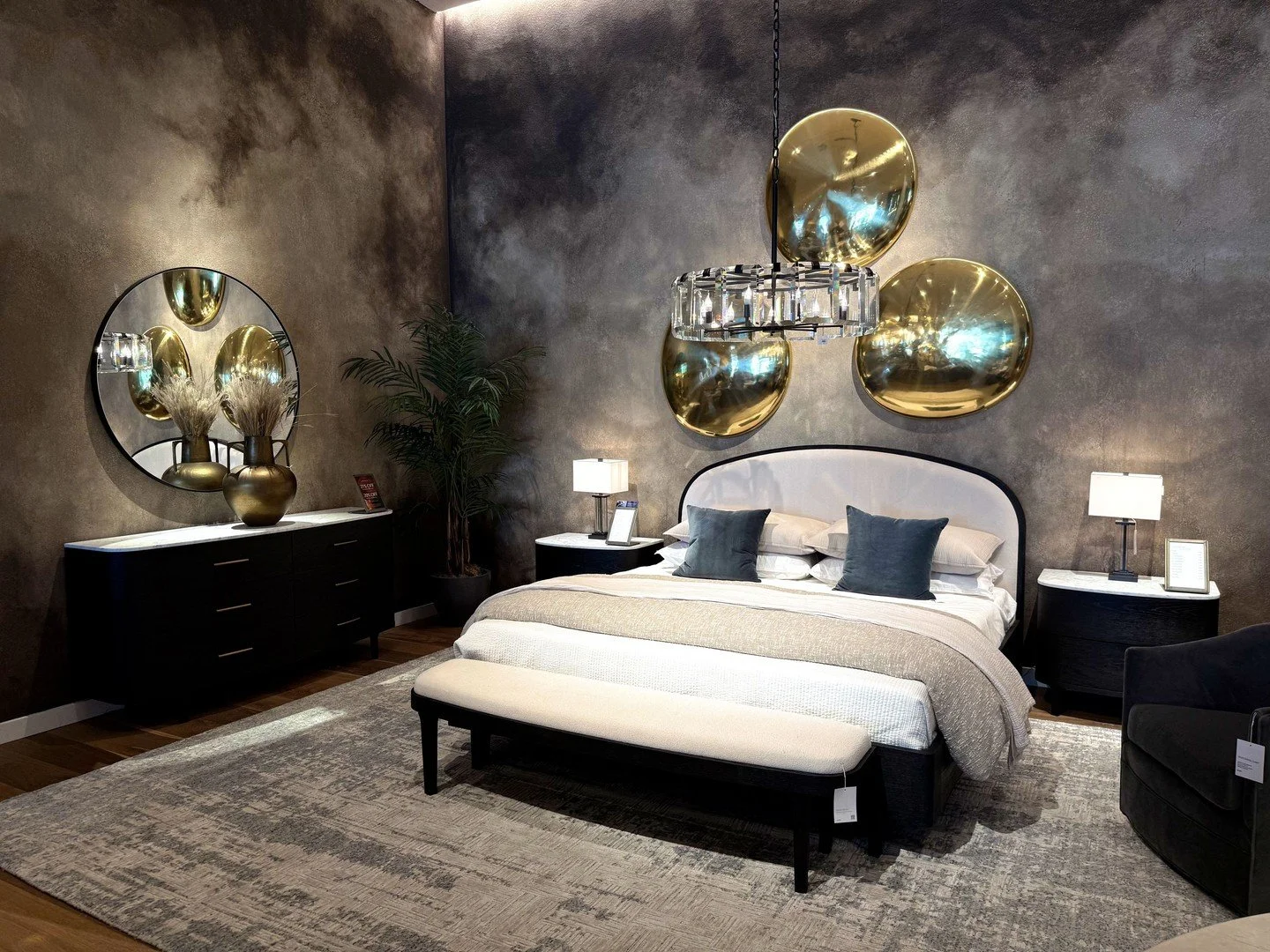 If our homes could dress for fall, this is exactly what we&rsquo;d have in mind. ✨ Moody hues, rich textures, and dramatic accents are filling the @arhaus showroom, with room after room of inspiration for giving your own spaces a stylish, seasonal sh