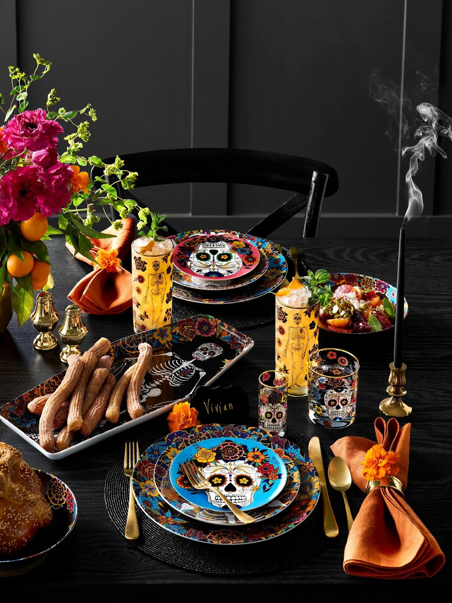 A beautiful celebration of color, culture, and cherished traditions. From spooktacular soir&eacute;es to celebrating D&iacute;a de los Muertos, @williamssonoma&rsquo;s Day of the Dead collection brings vibrant artistry and meaningful details to your 