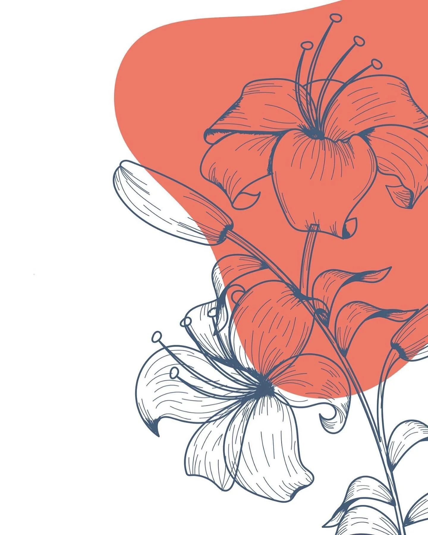 Just a little Monday illustration 🌺 Cool Resource: for easy, quick, .svg downloadable blobs use www.blobmaker.app 
#blobmakerapp