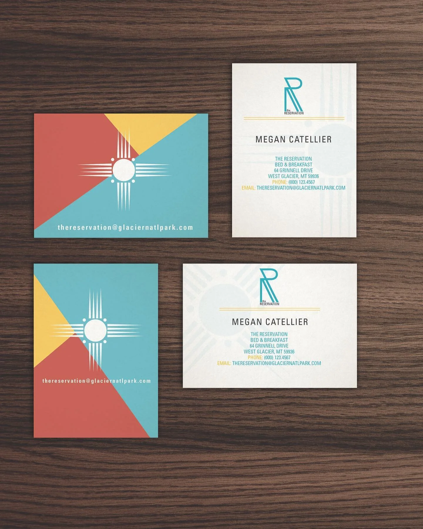 Looking back at old work... I think I might redo this project. Not super fond of it, but it was a great starting point for brand identity! This was a fake bed &amp; breakfast [school project] located near Native American land and full of rich history
