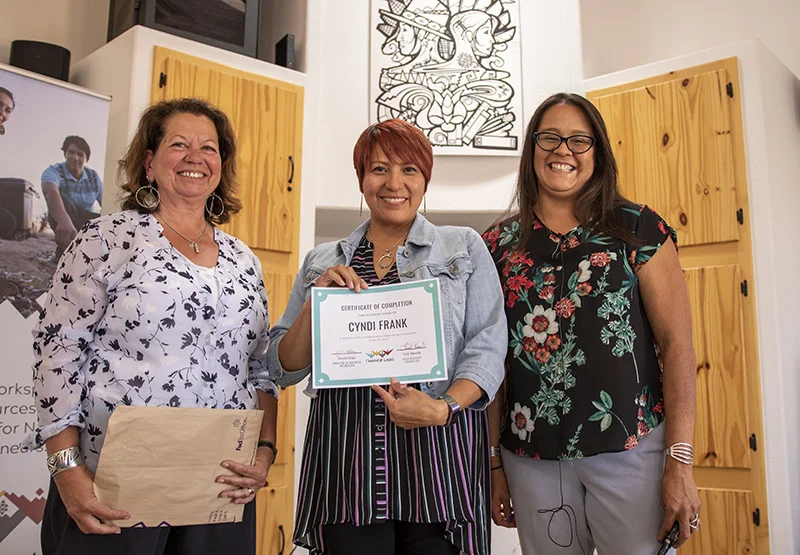2019 Graduate Cyndi Frank of Cynergy in Shiprock, NM